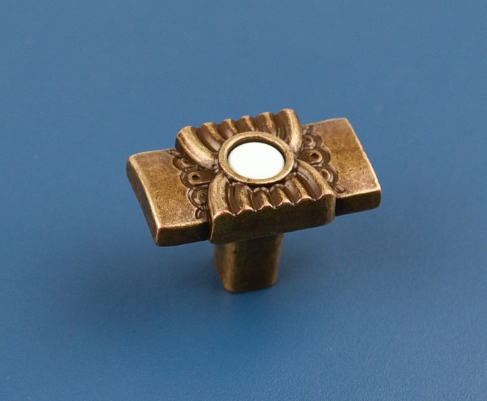 Buton pentru mobila Freya, finisaj alama antichizata CB, 25 mm [5]