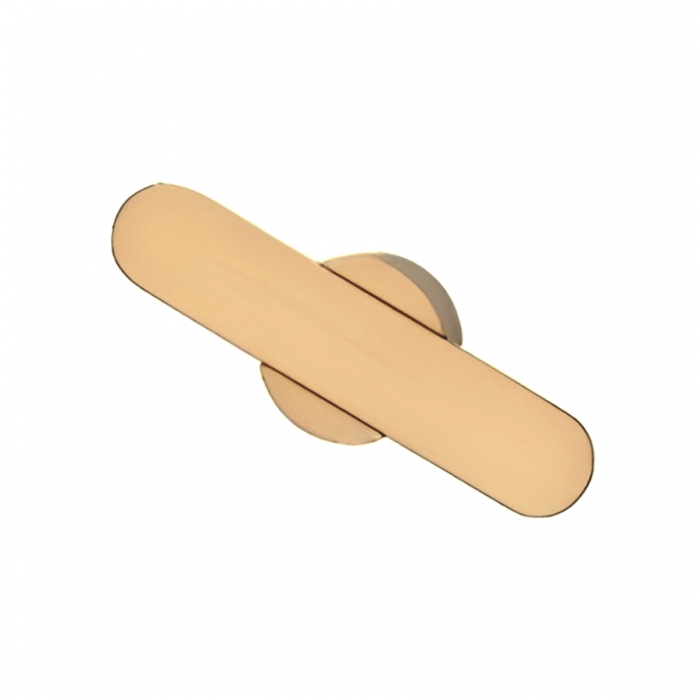 Buton pentru mobila Fusion, finisaj alama cava periata, 58x31.5 mm [2]