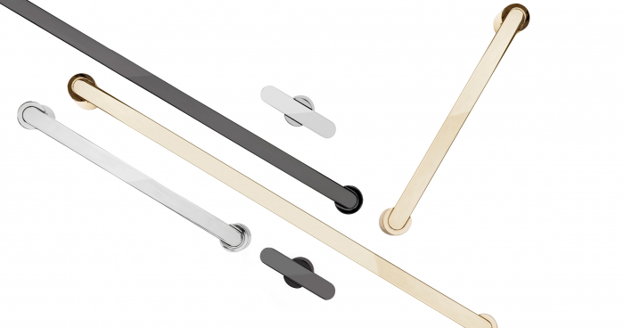 Buton pentru mobila Fusion, finisaj negru titan, 58x31.5 mm [3]