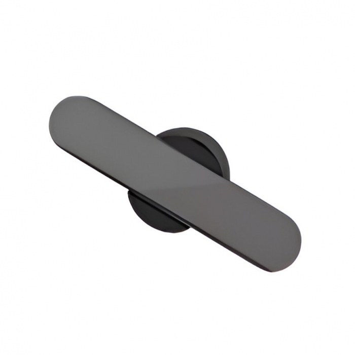 Buton pentru mobila Fusion, finisaj negru titan lustruit, 58x31.5 mm [2]