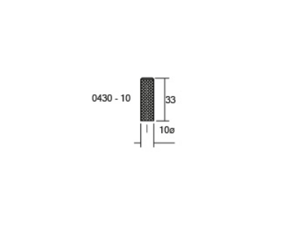 Buton pentru mobila Graf Mini, finisaj negru periat, D= 10 mm [2]