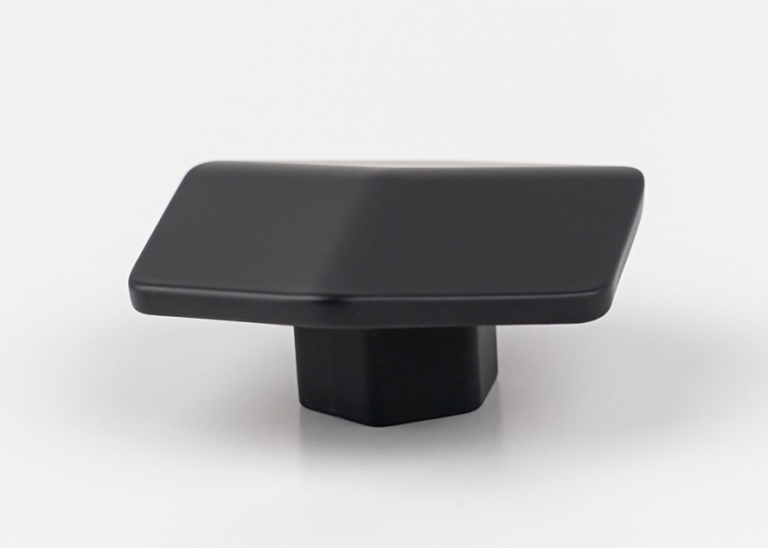 Buton pentru mobila Hexagon, finisaj negru mat CB, 16 mm [4]