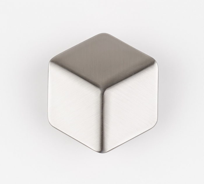 Buton pentru mobila Hexagon, finisaj nichel satin CB, 16 mm [2]