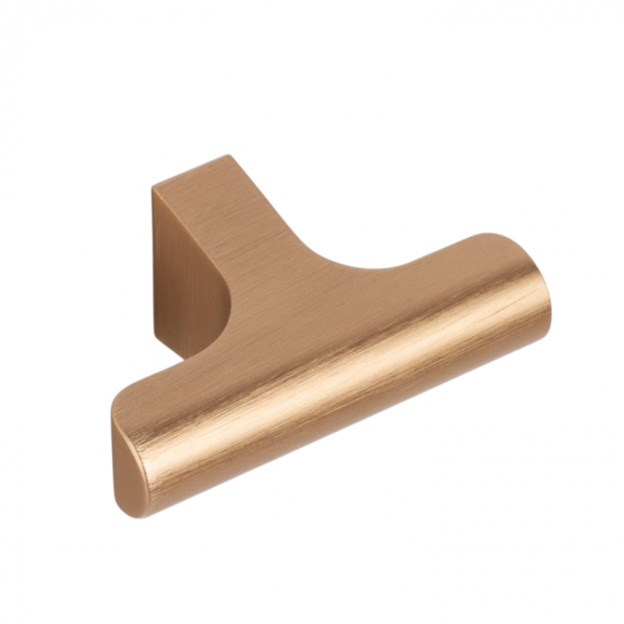 Buton pentru mobila Hinoki, finisaj alama cava periata, 60x36.7 mm [1]