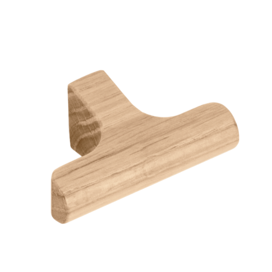 Buton pentru mobila Hinoki Wood, finisaj natur, 60x36.7 mm [1]