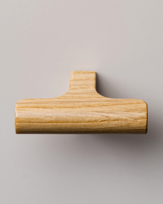 Buton pentru mobila Hinoki Wood, finisaj stejar, 60x36.7 mm [4]