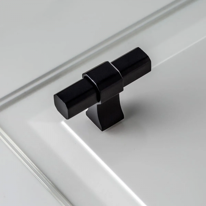 Buton pentru mobila Imperial, finisaj negru mat GT, 50x16x34 mm [2]