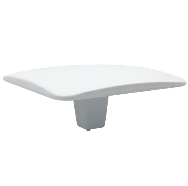 Buton pentru mobila Jose, finisaj alb, 47x47 mm [1]