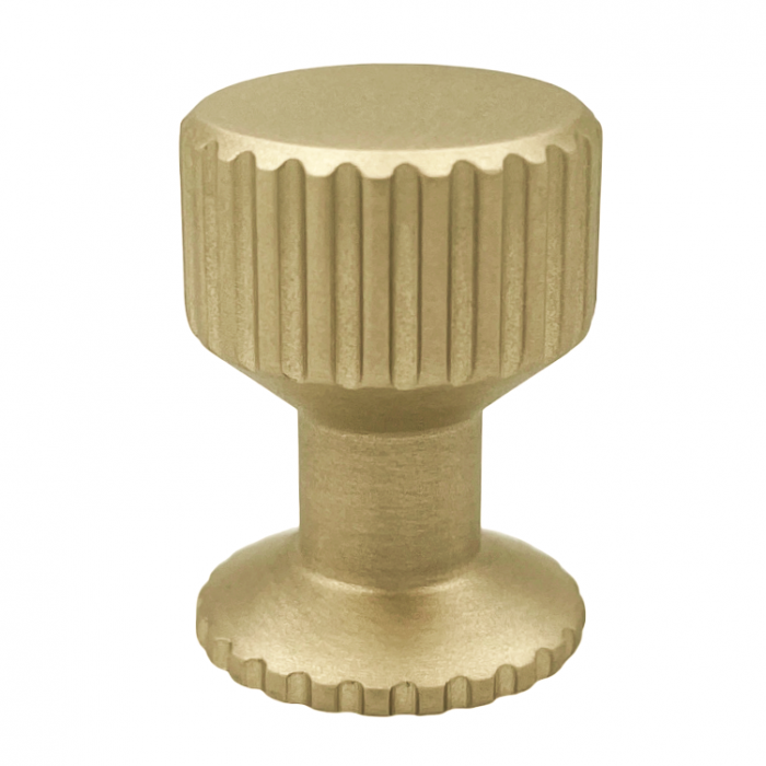 Buton pentru mobila Kadir, finisaj alama satin CB, Ø:22 mm [1]