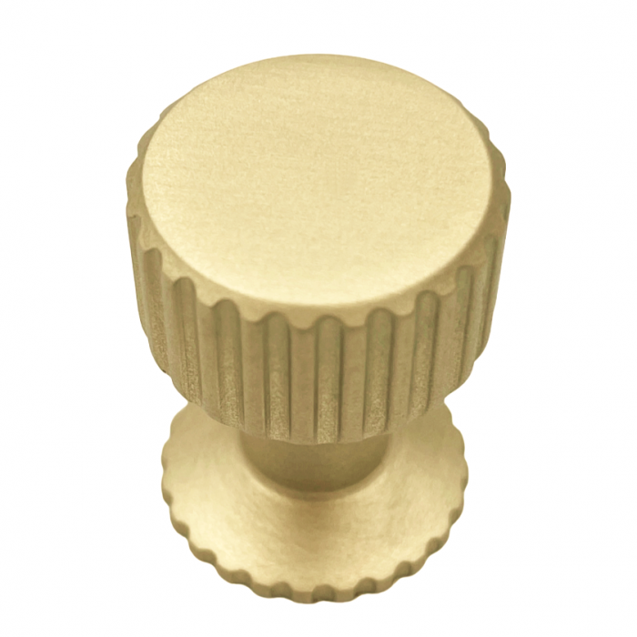 Buton pentru mobila Kadir, finisaj alama satin CB, Ø:22 mm [2]