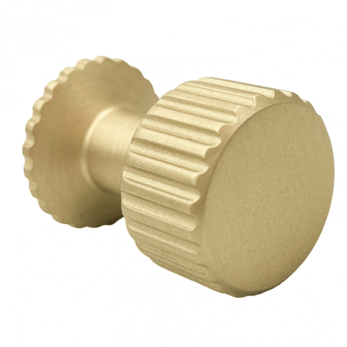Buton pentru mobila Kadir, finisaj alama satin CB, Ø:22 mm [3]