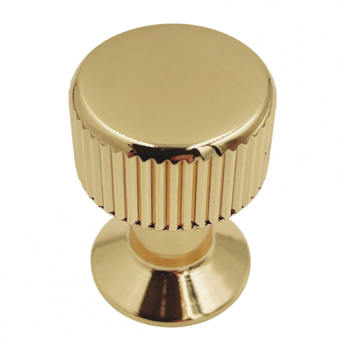 Buton pentru mobila Kadir, finisaj aur lacuit CB, Ø:22 mm [2]