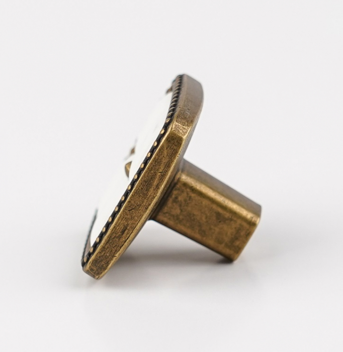 Buton pentru mobila Kali, finisaj alama antichizata CB, 23 mm [3]