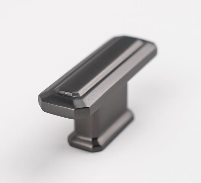 Buton pentru mobila King, finisaj negru gun metal CB, 16 mm [3]