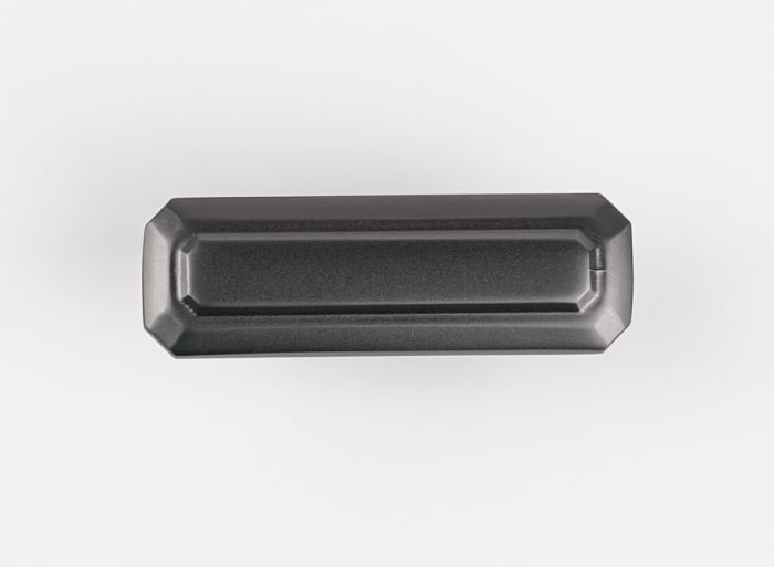 Buton pentru mobila King, finisaj negru gun metal CB, 16 mm [2]