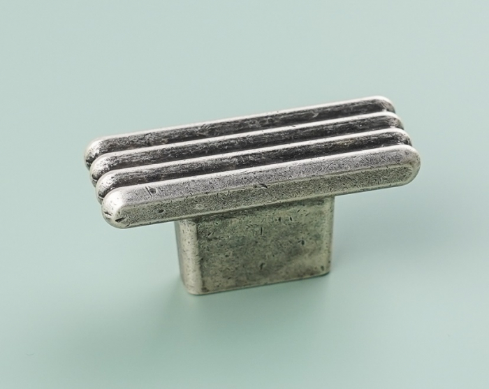 Buton pentru mobila Leco, finisaj argint antichizat CB, 16 mm [5]