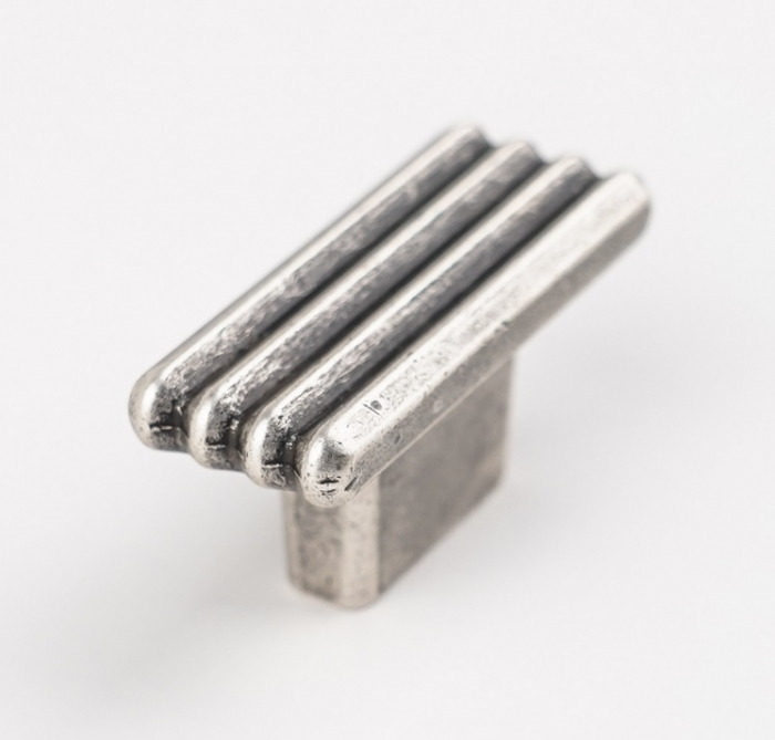 Buton pentru mobila Leco, finisaj argint antichizat CB, 16 mm [3]