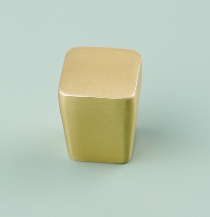 Buton pentru mobila Leta, finisaj alama satin CB, 25 mm [5]