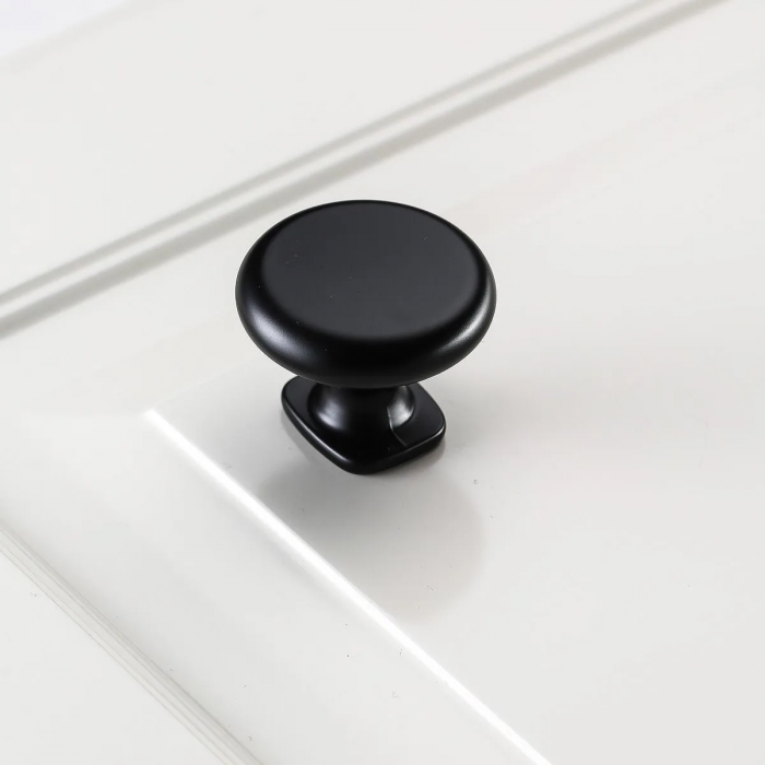 Buton pentru mobila Lorena, finisaj negru mat GT, D:33 mm [2]