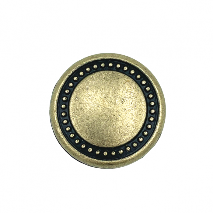 Buton pentru mobila Louis, finisaj alama antichizata, D:25 mm [3]