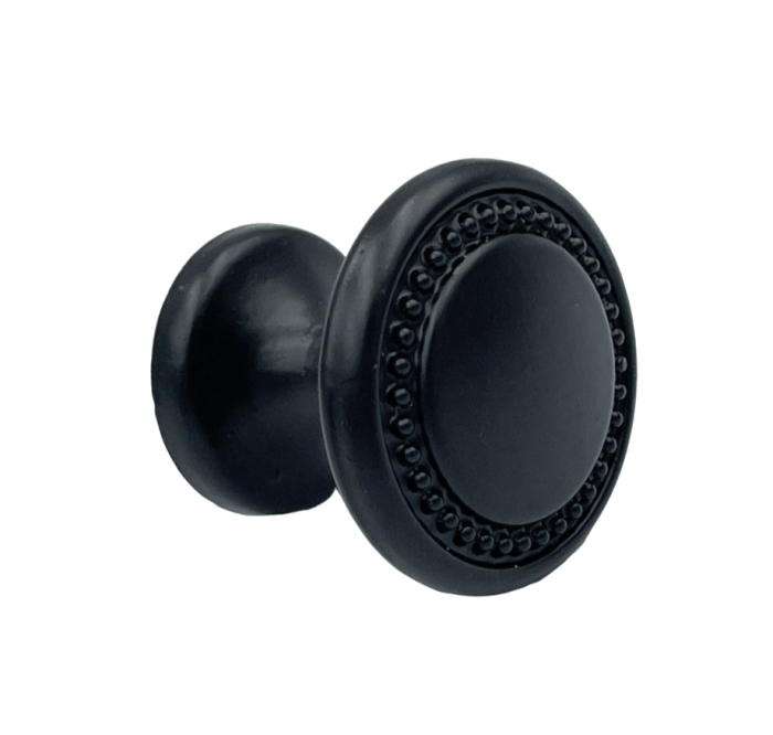 Buton pentru mobila Louis, finisaj negru, D:25 mm [2]