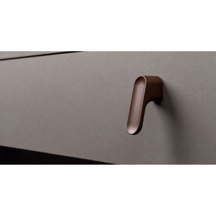 Buton pentru mobila Luv, finisaj bronz periat, L:51.2 mm [3]