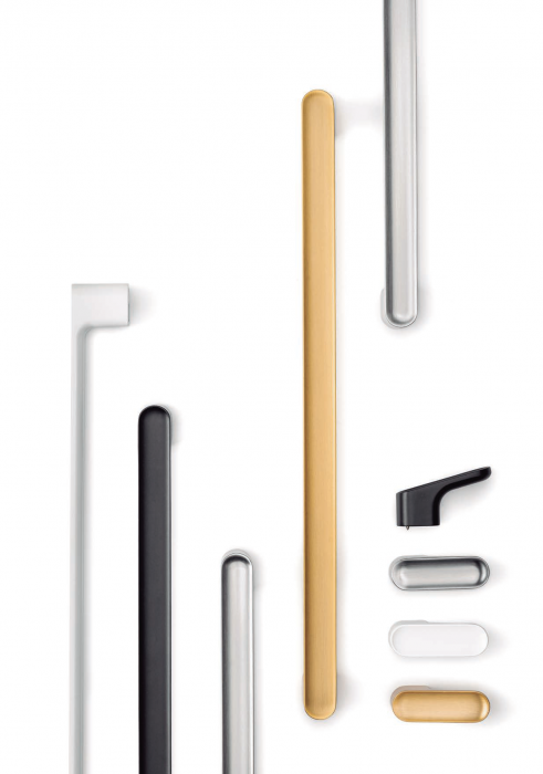 Buton pentru mobila Luv, finisaj nichel periat, L 51.2 mm [2]