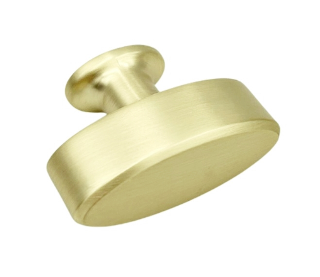 Buton pentru mobila Nadir, finisaj alama periata light, 37x28 mm [2]