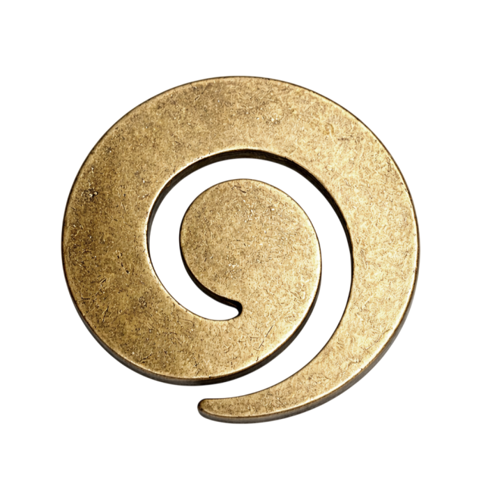 Buton pentru mobila Nemesio, finisaj alama antichizata, D:40 mm [2]