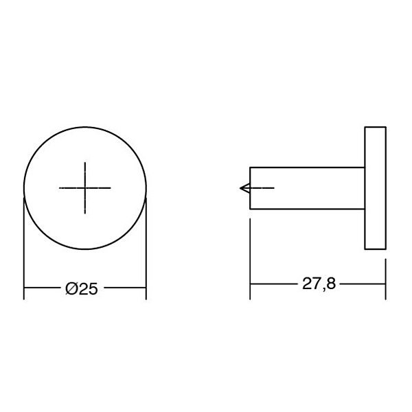 Buton pentru mobila Nexx, finisaj alama cava periata, D:25 mm [2]