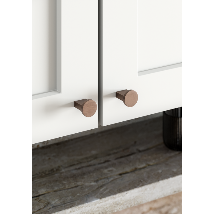 Buton pentru mobila Nexx, finisaj bronz periat, D:25 mm [3]