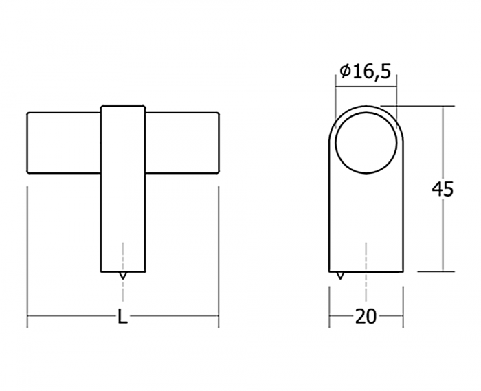 Buton pentru mobila Nobb, finisaj otel inoxidabil, 52x45mm [2]