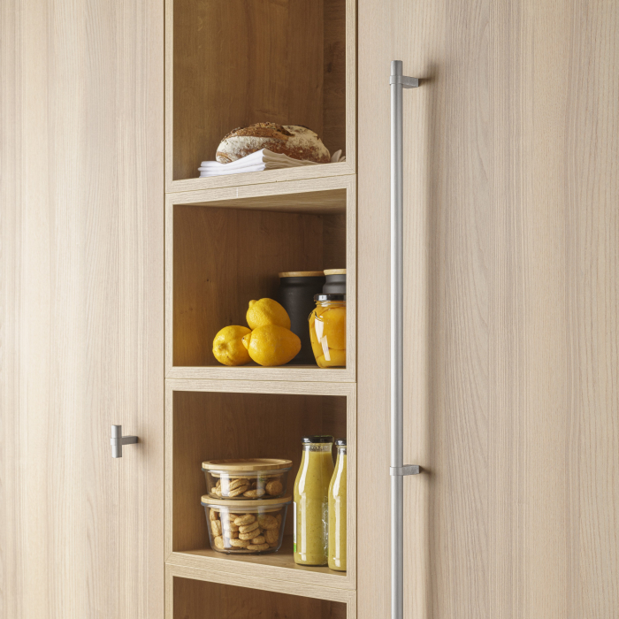 Buton pentru mobila Nobb, finisaj otel inoxidabil, 52x45mm [3]