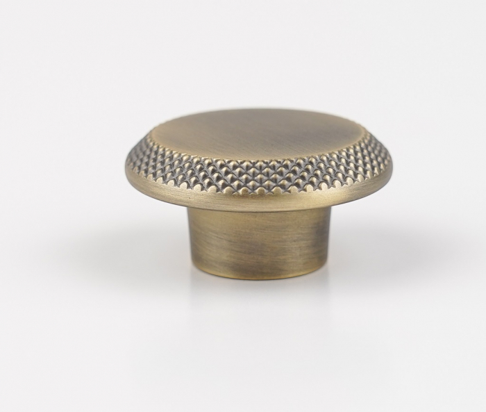 Buton pentru mobila Nola, finisaj alama antichizata periata CB, Ø:45 mm [4]
