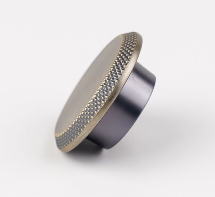 Buton pentru mobila Nola, finisaj alama antichizata periata CB, Ø:60 mm [3]