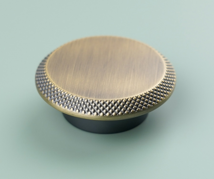 Buton pentru mobila Nola, finisaj alama antichizata periata CB, Ø:60 mm [5]