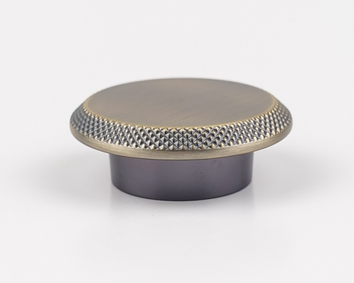 Buton pentru mobila Nola, finisaj alama antichizata periata CB, Ø:60 mm [4]