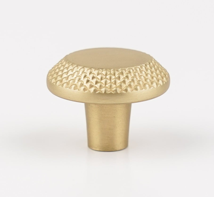 Buton pentru mobila Nola, finisaj alama mata CB, Ø:30 mm [2]
