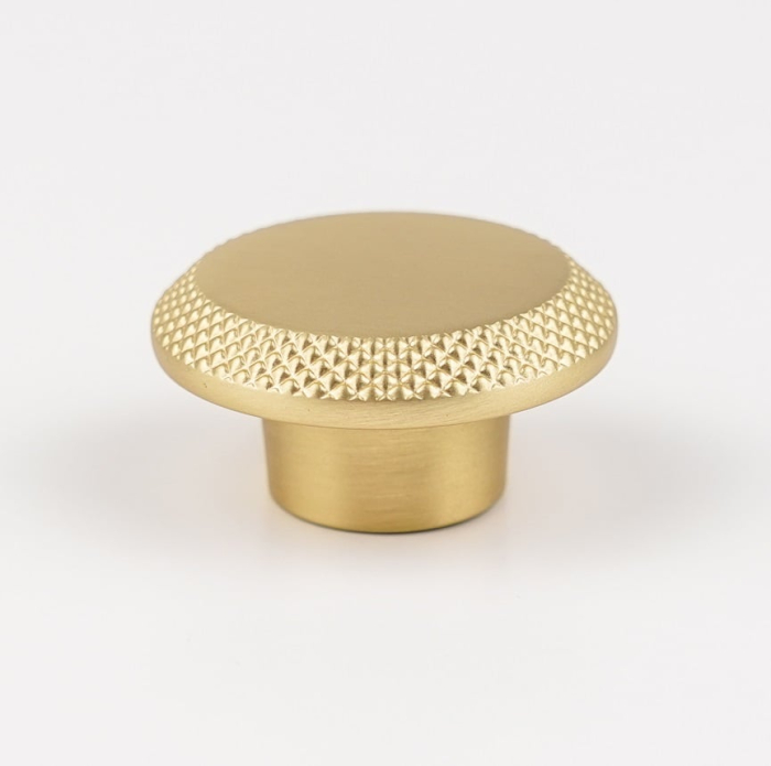 Buton pentru mobila Nola, finisaj alama mata CB, Ø:45 mm [2]