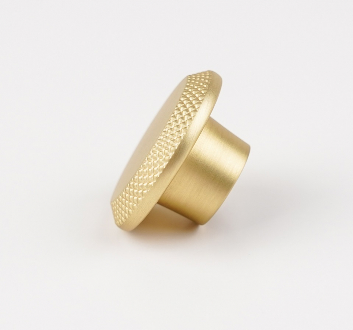 Buton pentru mobila Nola, finisaj alama satin CB, Ø:45 mm [3]