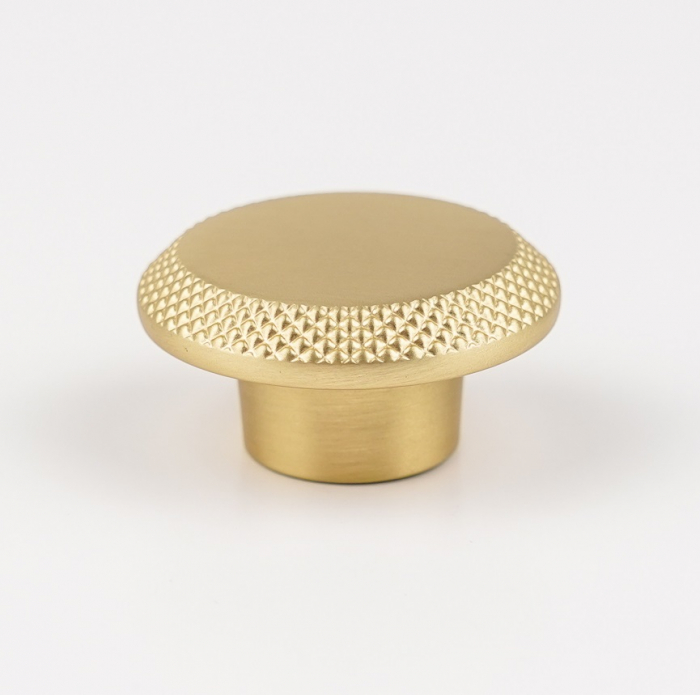 Buton pentru mobila Nola, finisaj alama satin CB, Ø:45 mm [4]