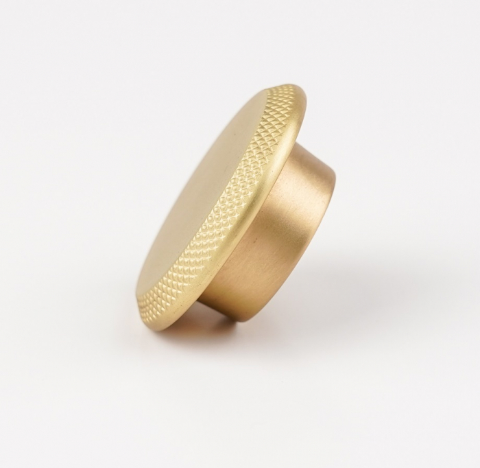 Buton pentru mobila Nola, finisaj alama satin CB, Ø:60 mm [3]