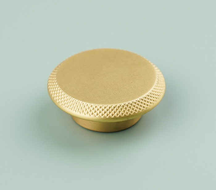 Buton pentru mobila Nola, finisaj alama satin CB, Ø:60 mm [5]