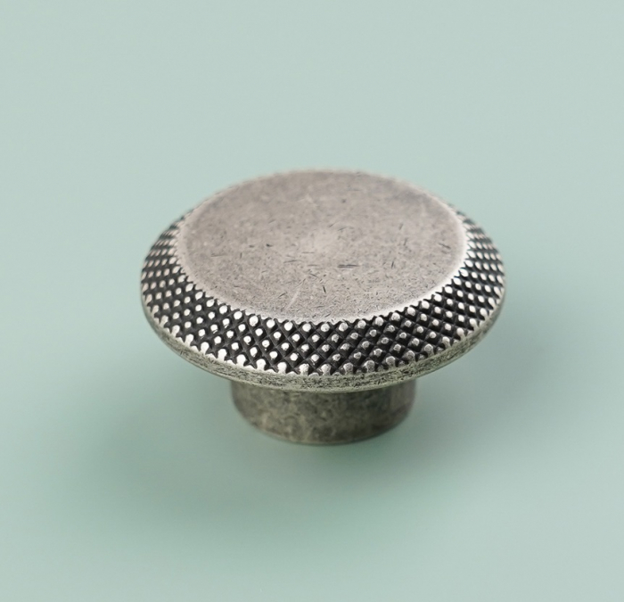 Buton pentru mobila Nola, finisaj argint antichizat CB, Ø:45 mm [5]