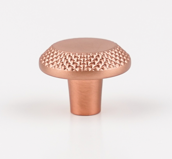 Buton pentru mobila Nola, finisaj cupru satin periat CB, Ø:30 mm [4]