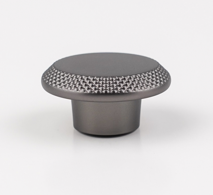 Buton pentru mobila Nola, finisaj negru gun metal CB, Ø:45 mm [4]