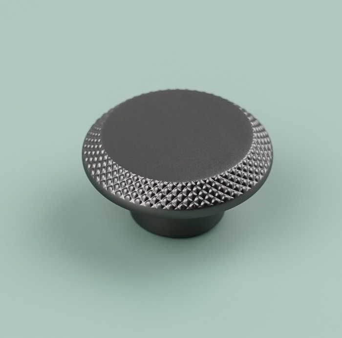 Buton pentru mobila Nola, finisaj negru gun metal CB, Ø:45 mm [5]