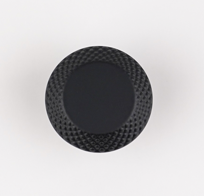 Buton pentru mobila Nola, finisaj negru mat CB, Ø:30 mm [2]