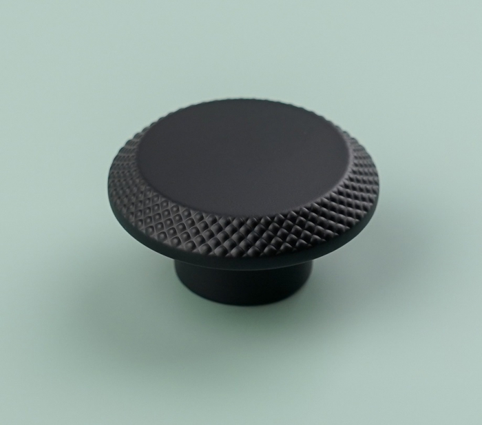 Buton pentru mobila Nola, finisaj negru mat CB, Ø:45 mm [5]