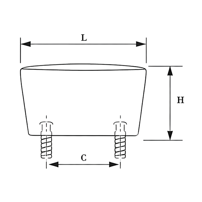 Buton pentru mobila Odin, finisaj alama satin, 33x16 mm [5]
